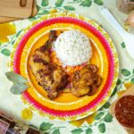 Cooked Food on Round Plate